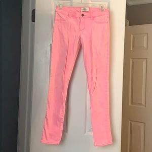 neon pink jeans